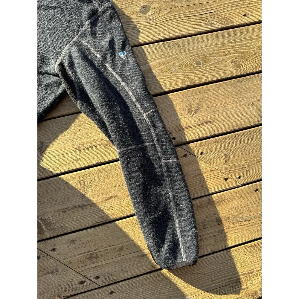 Kuhl 1/4 Zip Fleece Pullover XL ThermoKore Wool Blend Outdoor Hiking